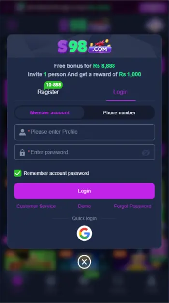 S98 Game